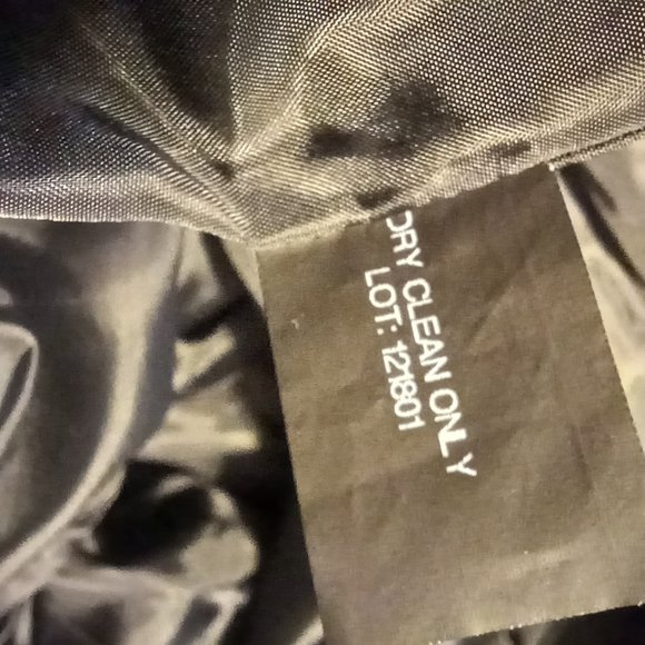 LONDON FOG Wool Peacoat Long Dark Academia Fully Lined Black Size XL - Picture 9 of 12